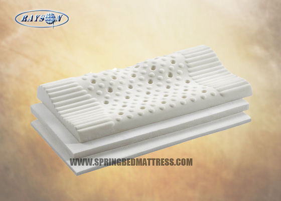Cuscino naturale bianco del lattice della mobilia dell'hotel/cuscino cervicale del collo sostegno del lattice